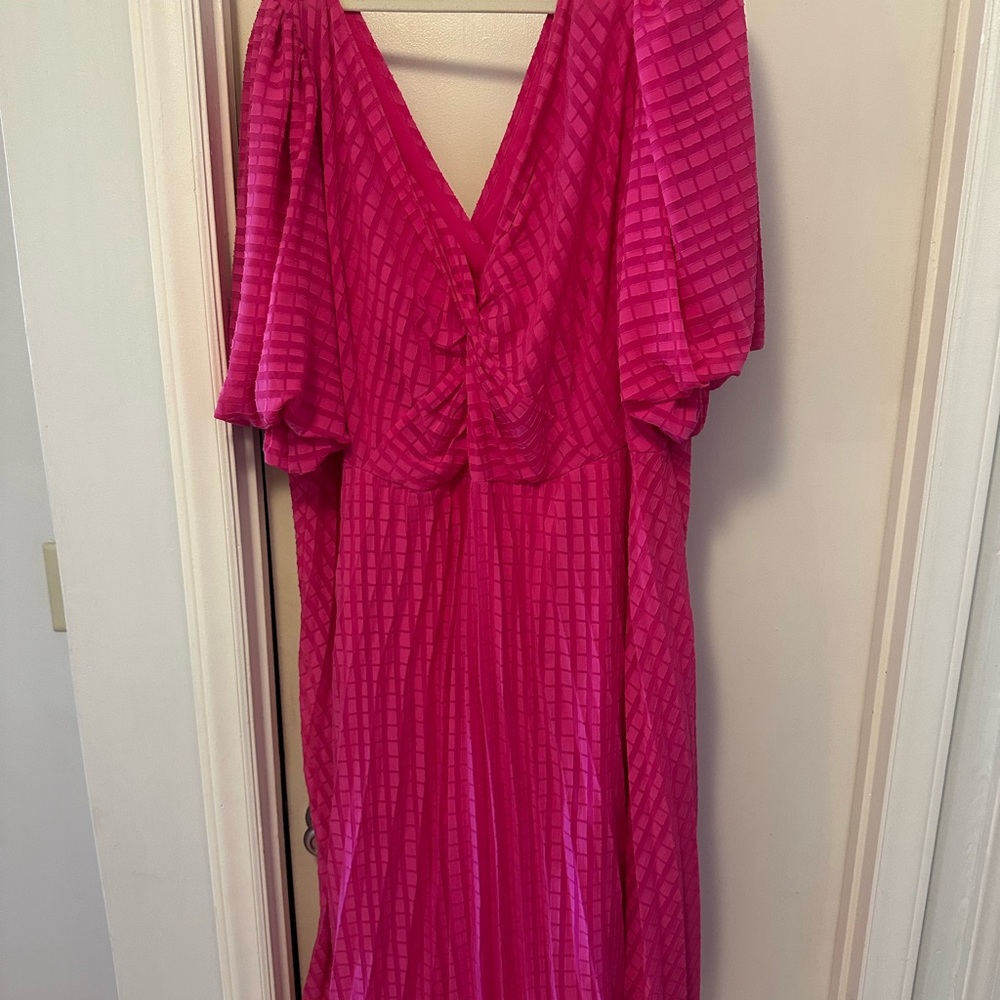 ASOS Vibrant Pink Textured Dress